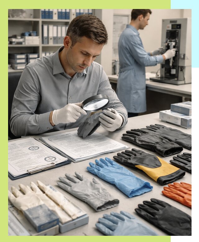 Сертификация перчаток и средств защиты продукции в Кузнецке