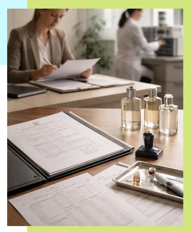 Сертификация парфюмерии в Кузнецке от 15636 р. | Алешин-Кнц