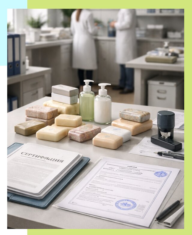 Сертификация мыла и сертификат на мыло в Кузнецке от 12509 | Алешин-Кнц