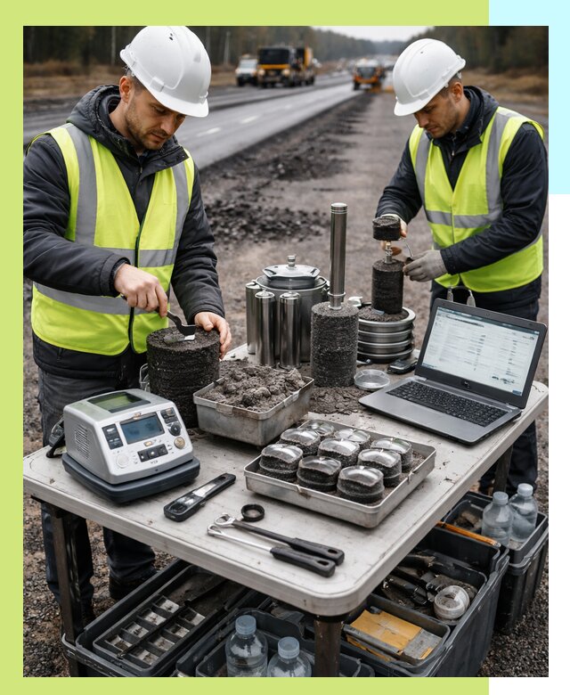 Сертификация асфальта: испытания и подтверждение в Кузнецке