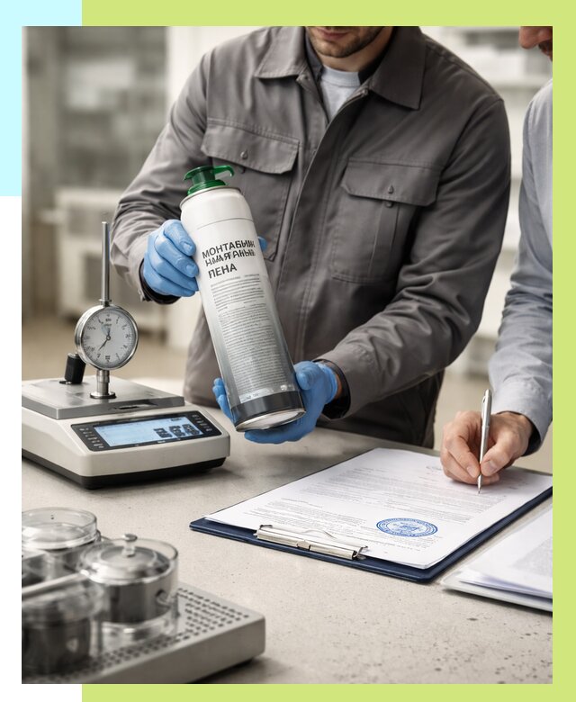 Сертификация монтажной пены в Кузнецке от 15636 р. | Алешин-Кнц