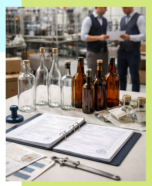 Сертификация стеклянных бутылок в Кузнецке от 26060 р. | Алешин-Кнц