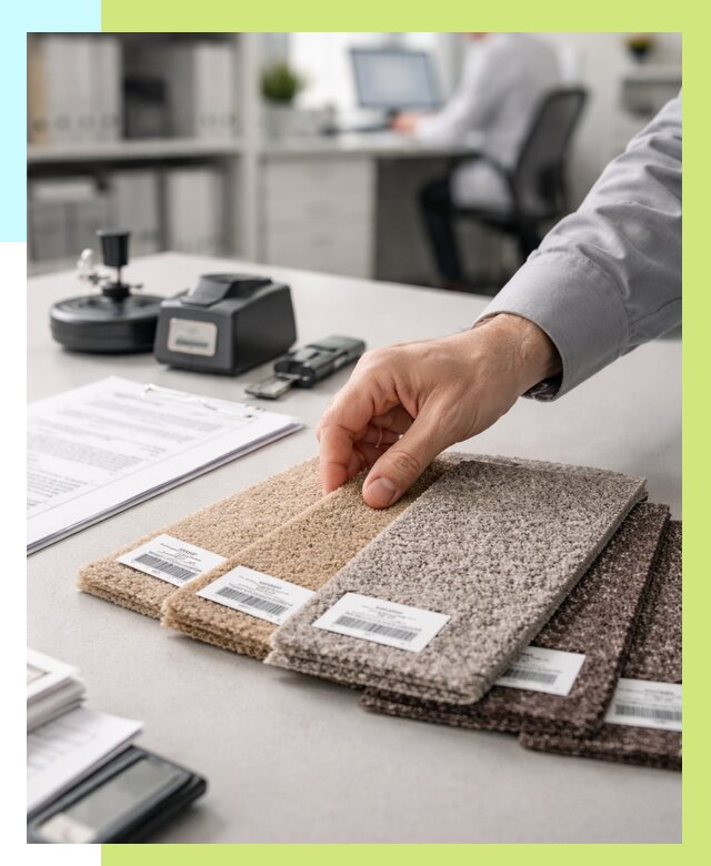 Сертификация ковролина в Кузнецке от 15636 р., Алешин-Кнц