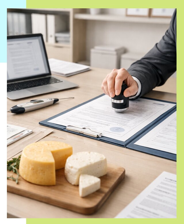 Сертификация сыров в Кузнецке от 15636 р | Сертификат на сыр Алешин-Кнц