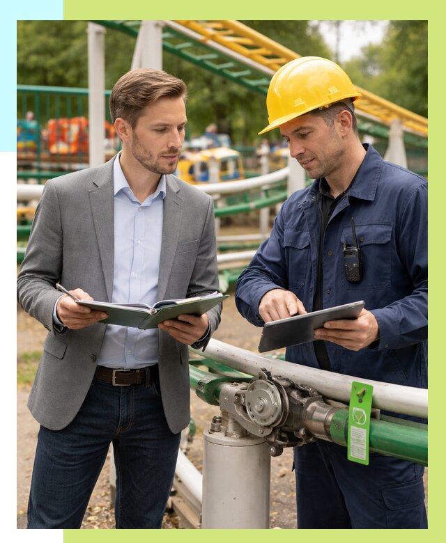 Сертификация аттракционов в Кузнецке от 46908 р. | Алешин-Кнц