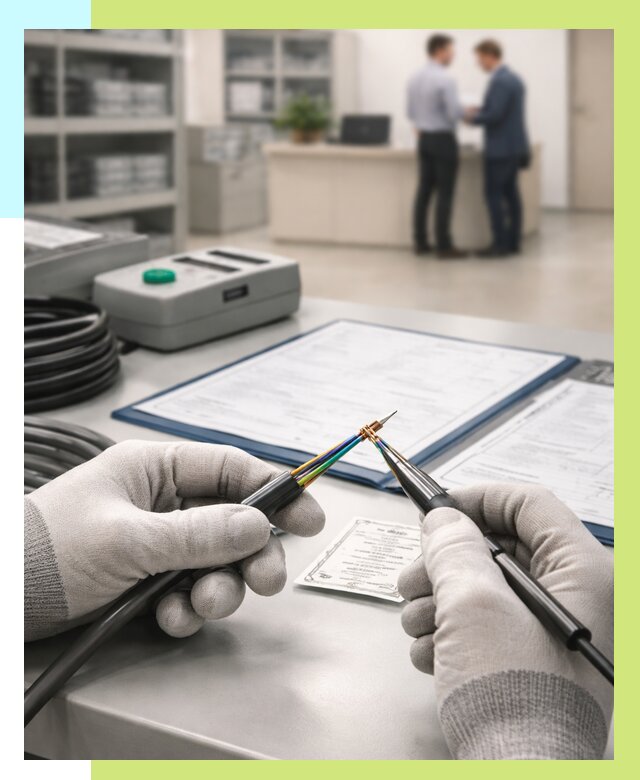 Сертификация провода в Кузнецке от 18763 р. в Алешин-Кнц