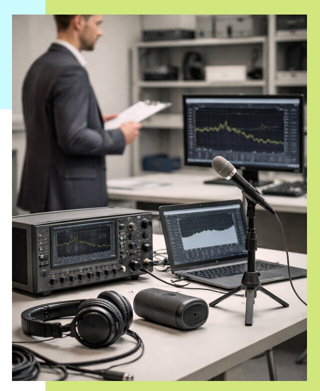 Сертификация аудиотехники в Кузнецке от 15636 р., Алешин-Кнц