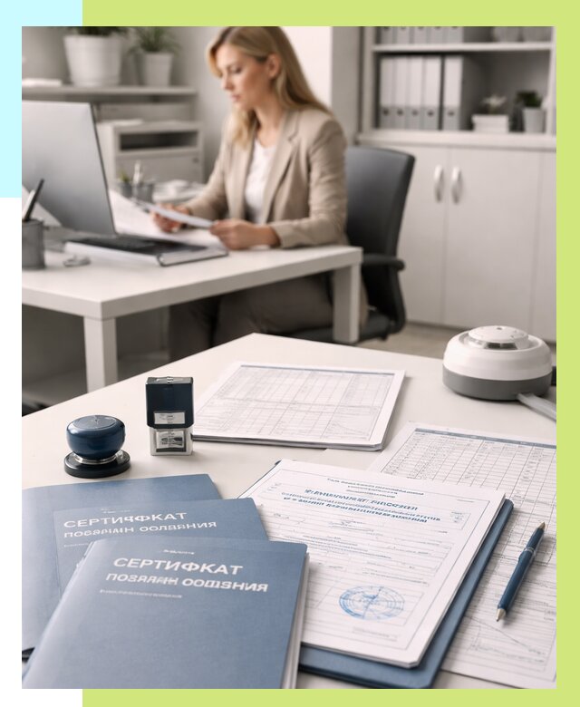 Сертификаты пожарной безопасности в Кузнецке от 15636 р. | Алешин-Кнц