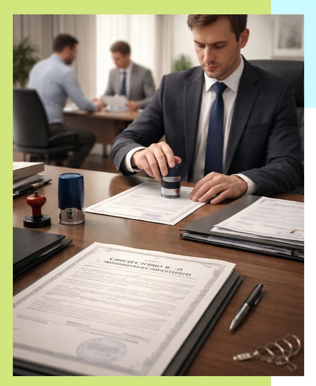 Оформление свидетельства о государственной регистрации в Кузнецке