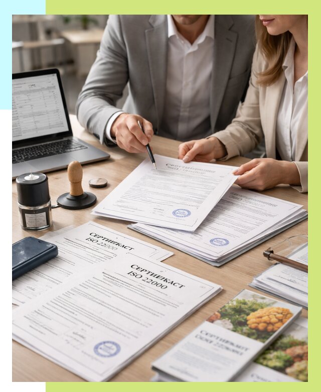 Сертификат ISO 22000 в Кузнецке от 41696 р. под ключ | Алешин-Кнц