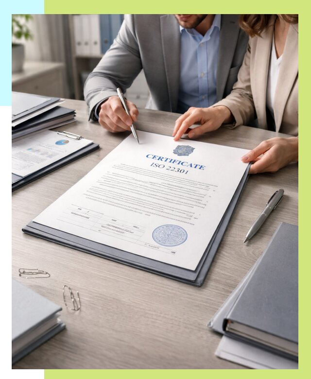 Сертификат ISO 22301 в Кузнецке от 46908 р. | Алешин-Кнц срочно