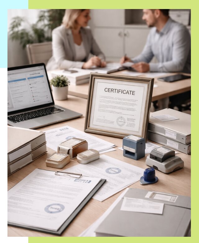 Сертификация компании в Кузнецке от 46908 р. | Алешин-Кнц — заказ